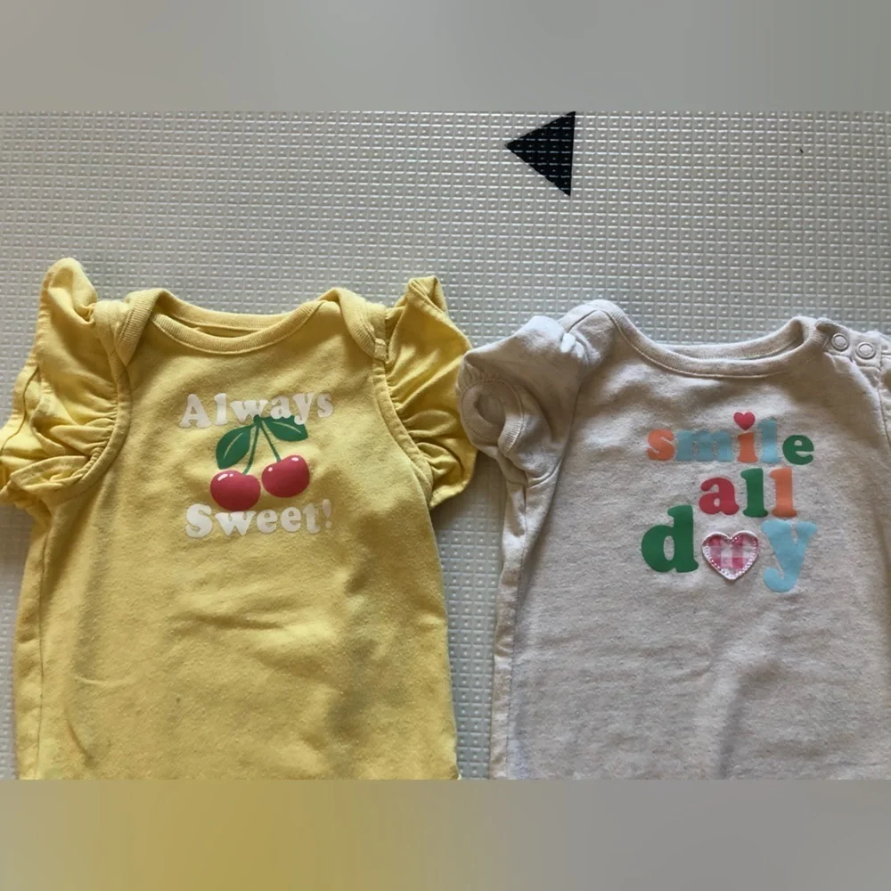 Garanimals|Baby girl bundle lot of short sleeve bodysuits ALWAYS SWEET•••3-6M